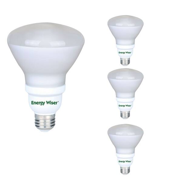 Bulbrite Energy Wiser CFL Pack of (4) 23 Watt Non-Dimmable R40 Light ...