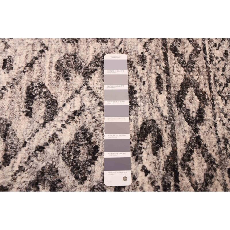 ECARPETGALLERY Hand-knotted Tangier Light Grey Wool Rug - 4'11 x 7'9