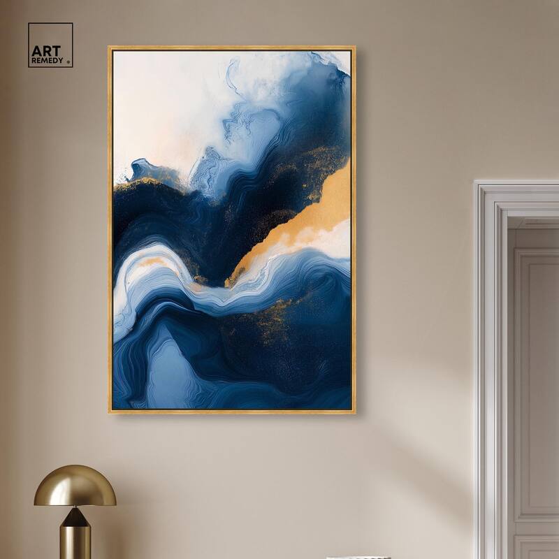 Blue Deep III Canvas by Art Remedy
