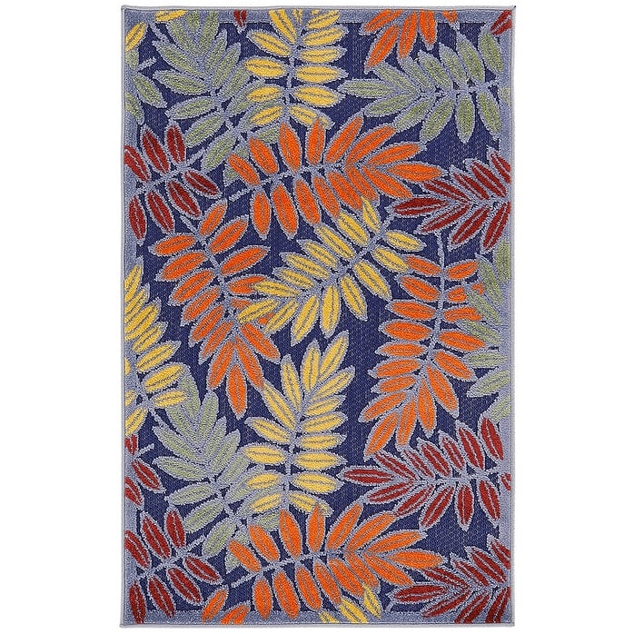 Nourison Alice Indoor/Outdoor Floral Area Rug - 2'8" x 4' - Navy/Multicolor
