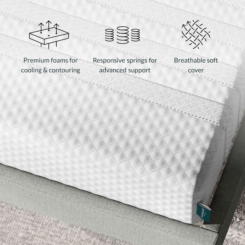 Leesa Sapira 11" Hybrid Mattress with Cooling Cover