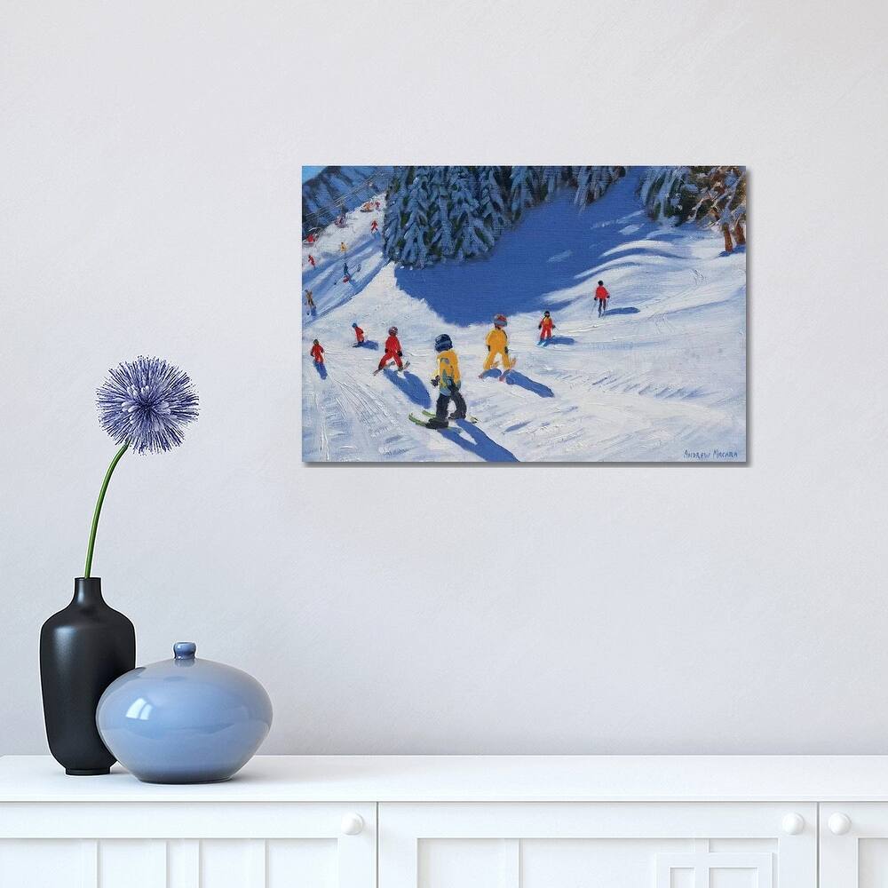 iCanvas "Ski School, Morzine" by Andrew Macara Canvas Print