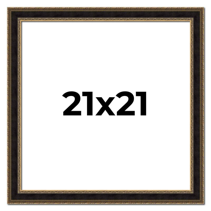 21x21 Frame Gold Antique Vintage Sold Wood Picture Frame | 1.75 Inch