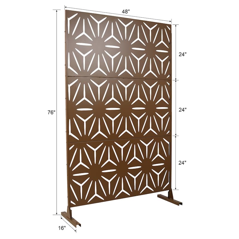 Outdoor & Indoor Freestanding Decorative Privacy Screen Privacy Screen