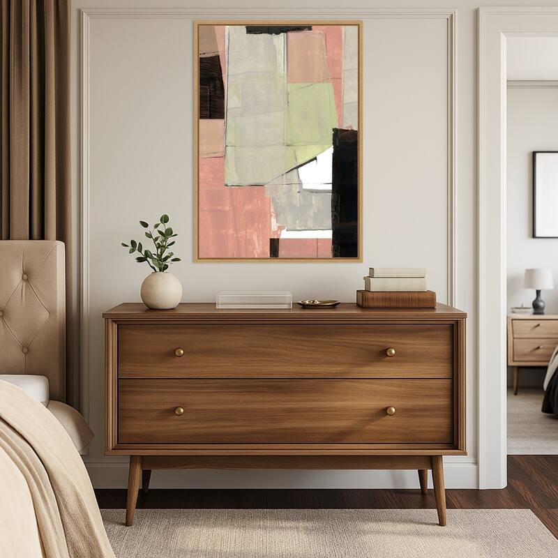 Abstract Neutral Architecture No. 2 by Cartissi (23 x 33 in.), Framed Canvas Wall Art Print