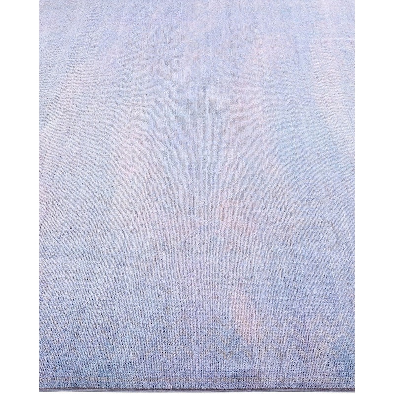 Vibrance, One-of-a-Kind Hand-Knotted Area Rug - Gray, 5' 10" x 8' 10" - 5' 10" x 8' 10"