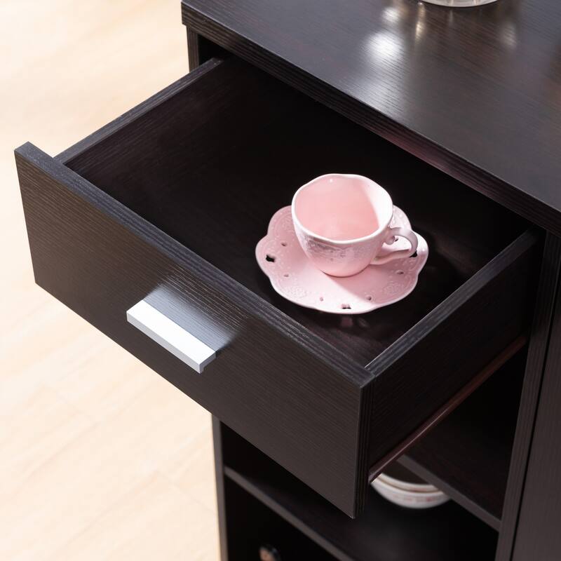 Valentino Contemporary Multi-Storage Bar Cabinet by Furniture of America