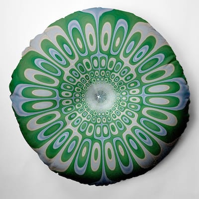 Bohemian & Eclectic Frog's Eye Design Tufted Floor Pillow