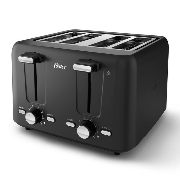 Oster 4 Slice Toaster with Bagel and Reheat Settings and Extra