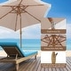 preview thumbnail 22 of 25, Ainfox 7FT Outdoor Patio Umbrella with Tilt Fringe Tassel Umbrella with LED Solar Lights