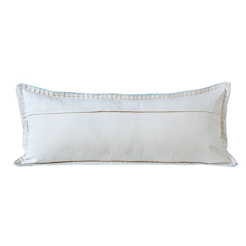 Sevita Guapo Casual Solid Stitched Edge Cotton Throw Pillow