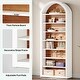 preview thumbnail 14 of 21, 78.7" Tall Modern Arched Bookcase