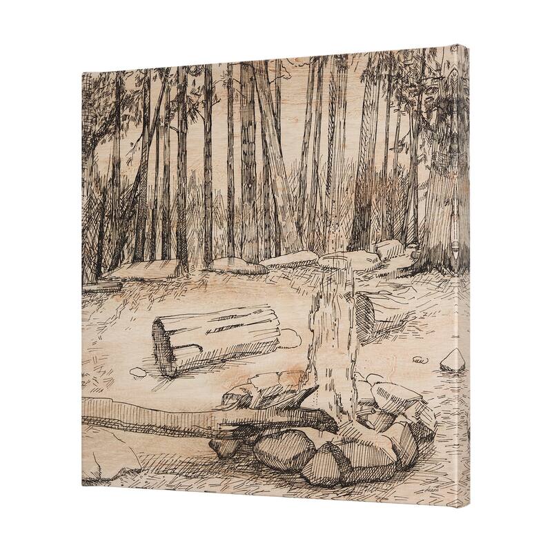 Fireside IV (24 x 24) Canvas Art Print