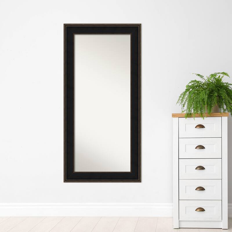 Wall Mirror Choose Your Custom Size-Oversized, Mezzanine Espresso Wood
