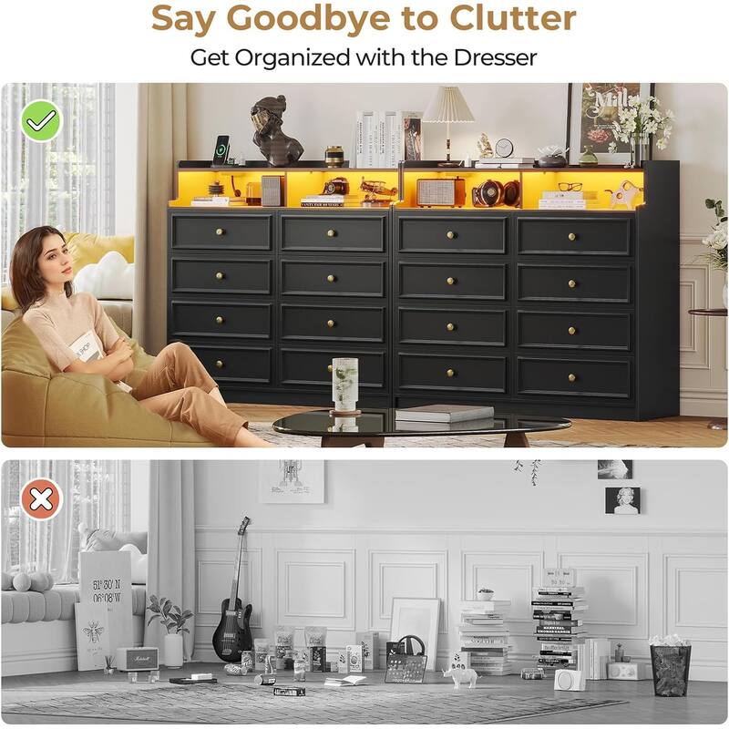 Dresser for Bedroom Dressers & Chests of Drawers Storage Organizer