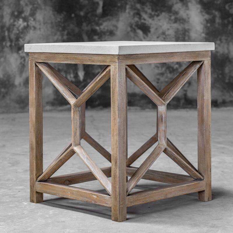 Uttermost Catali 22" Long Java Wood End Table