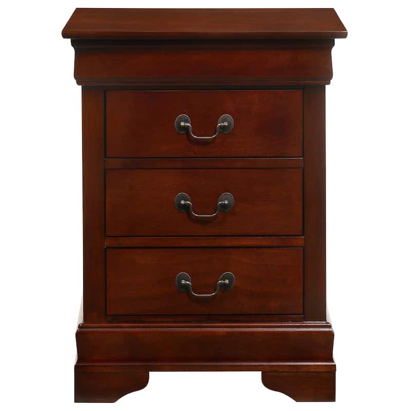 Louis Phillipe 3-drawer Nightstand