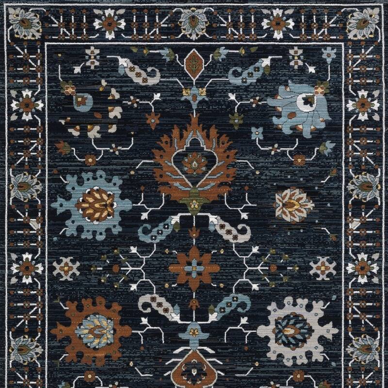 HomeRootsOriental Traditional Rectangle Area Rug - 60.24' X '39.37' X '0.39