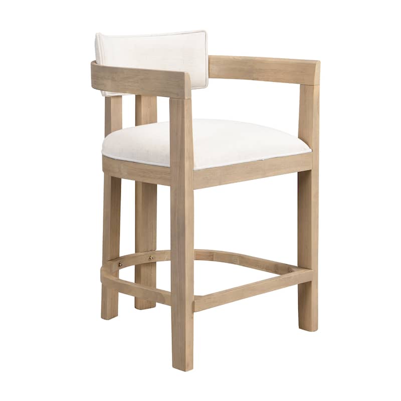 Maribel Upholstered Counter Stools Bar Stools (Set of 2) by Christopher Knight Home