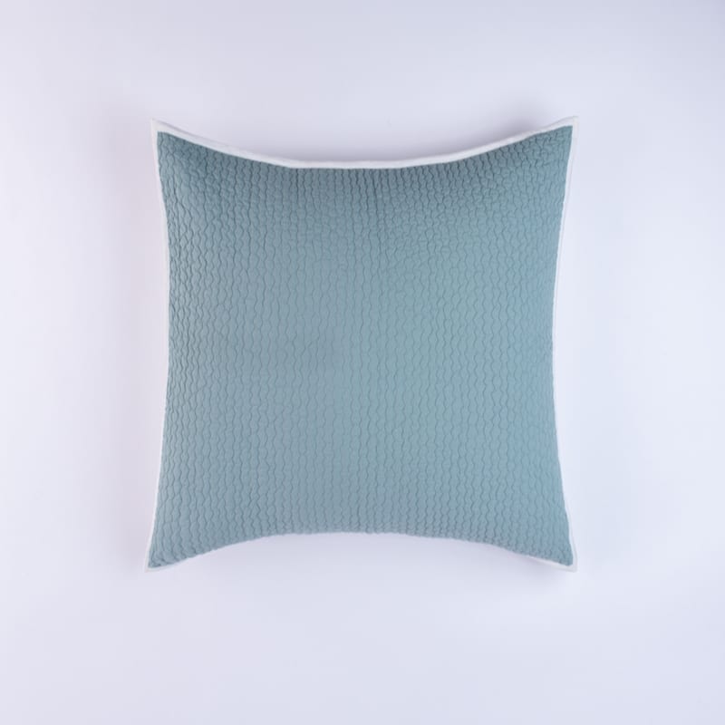 Jade Sham, Ivory/White, Euro - Mineral - Euro Sham