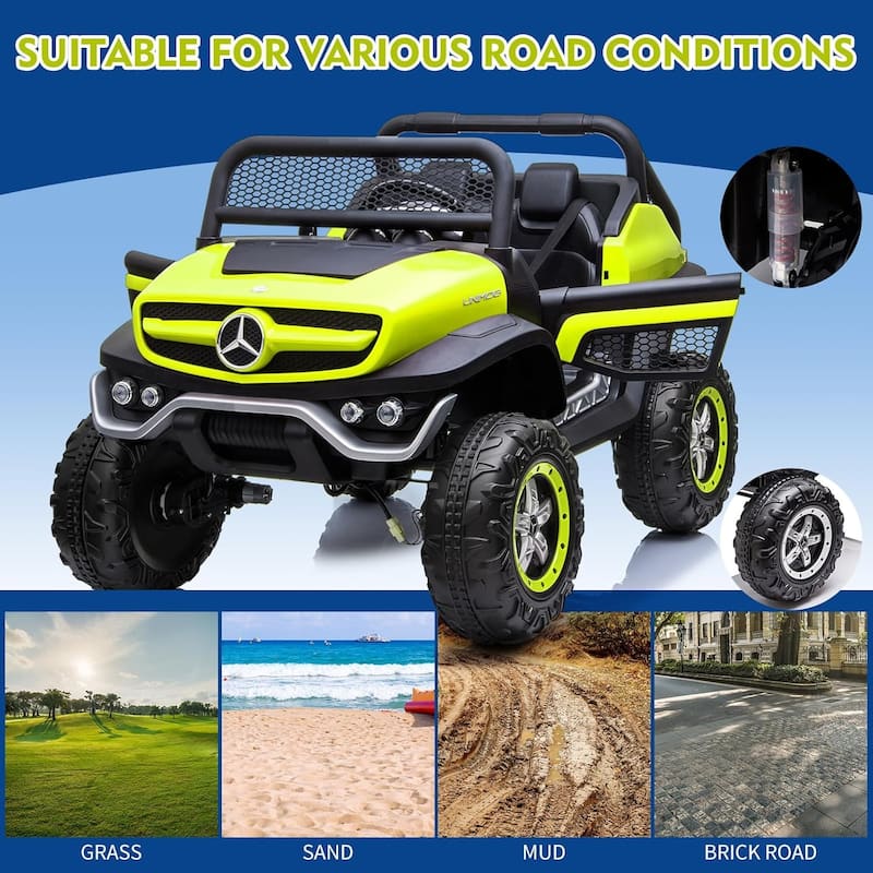 24V Ride On Truck Car for Kids 2 Seater Licensed Mercedes Benz Toddles Electric Car