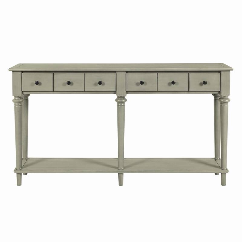 Infinitia 60" Console Table with 4 Drawers and Open Shelf