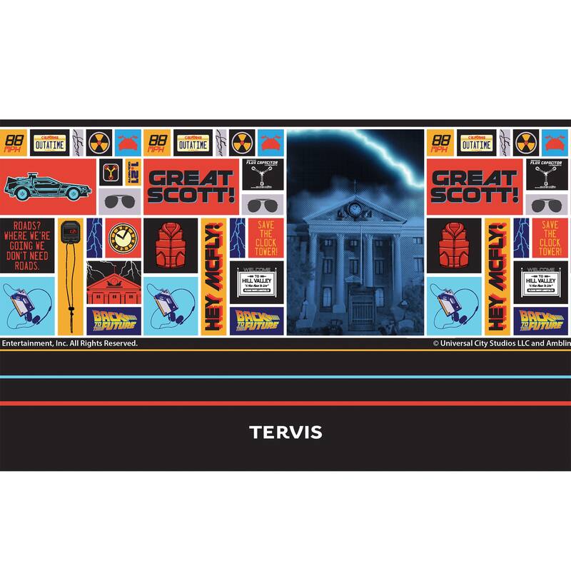 Tervis Traveler Back to the Future Triple Walled Insulated Travel Tumbler, Stainless Steel
