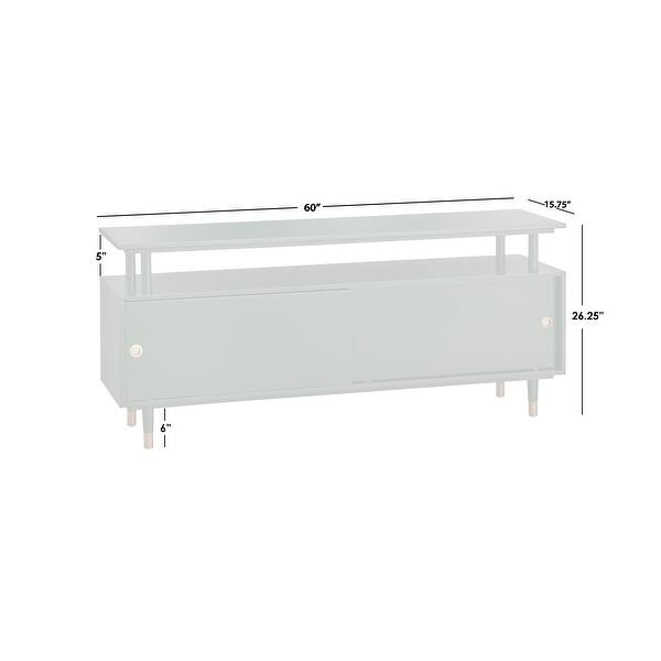 Simple Living Margo Mid-Century Modern Wood TV Stand