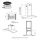 preview thumbnail 12 of 11, Cosmo 30 in. Ducted Wall Mount Range Hood with 380 CFM, 3 Fan Speeds