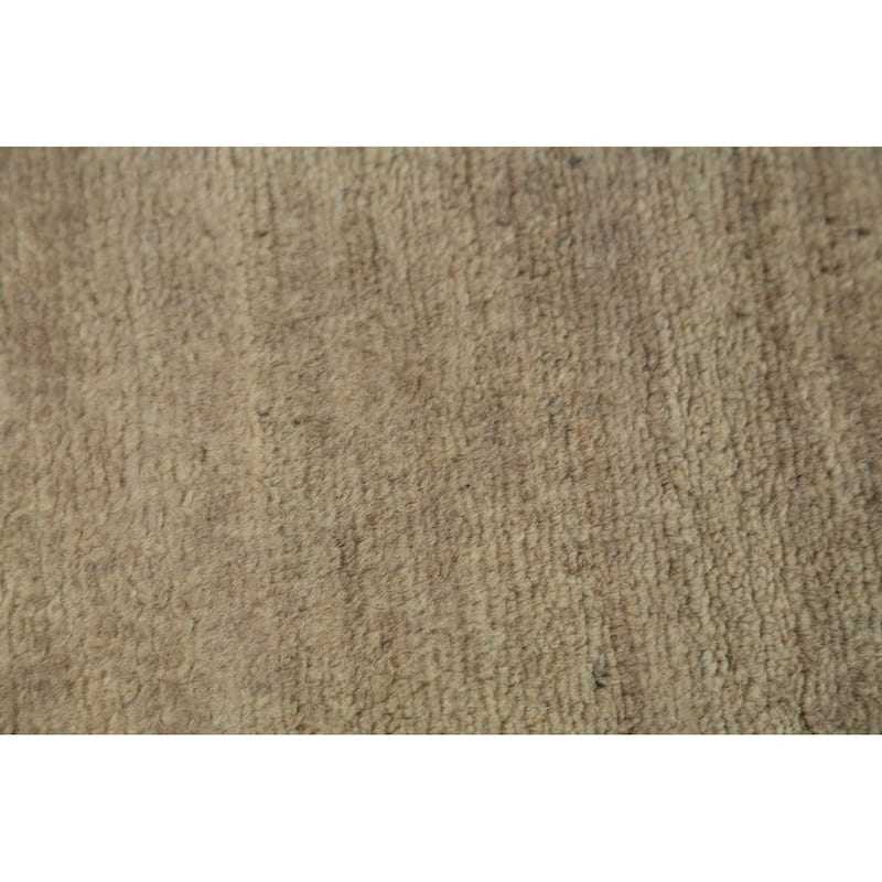 Modern Gabbeh Runner Rug Handmade Wool Carpet - 2'8" x 9'8"