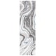 preview thumbnail 92 of 104, SAFAVIEH Craft Clytie Modern Abstract Marble Pattern Rug 2'3" x 12' Runner - Grey/Blue - Runner