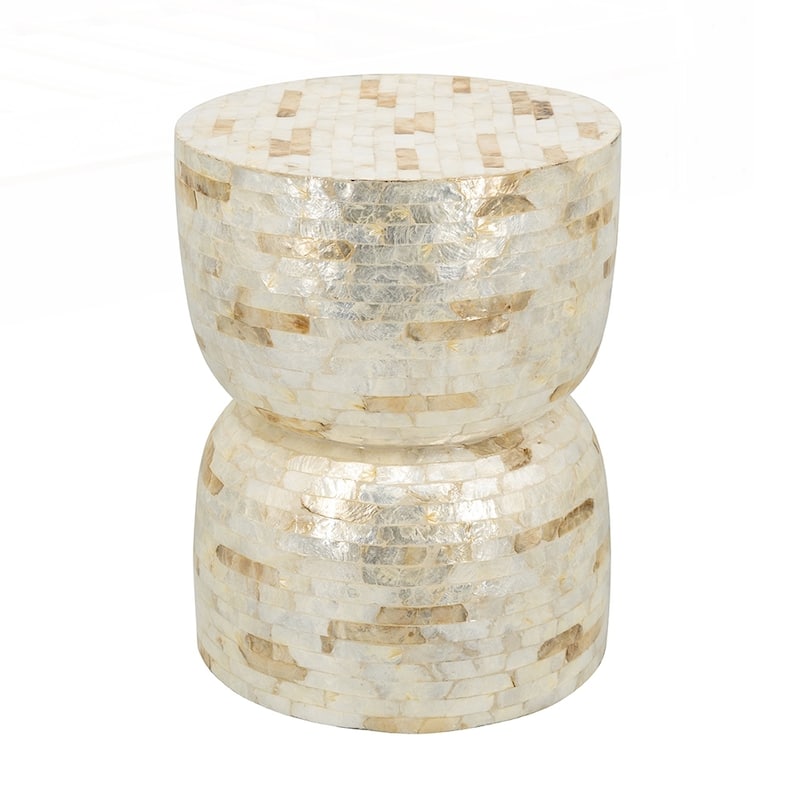 Decorative Bamboo Hourglass Stool