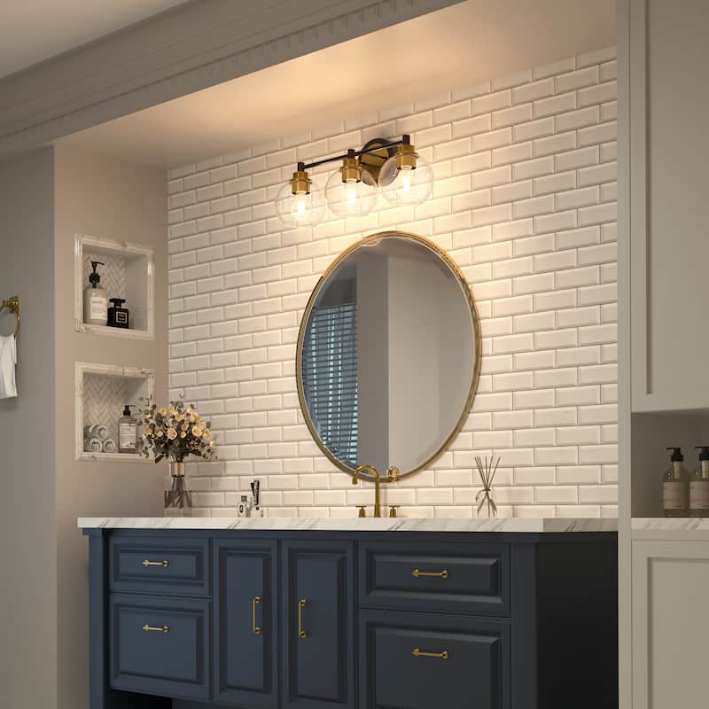 Dimmable Bathroom Vanity Light Globe Glass Shades