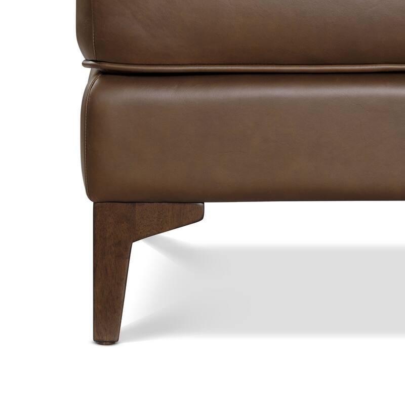 Poly & Bark Essex Genuine Italian Leather Rectangular Ottoman