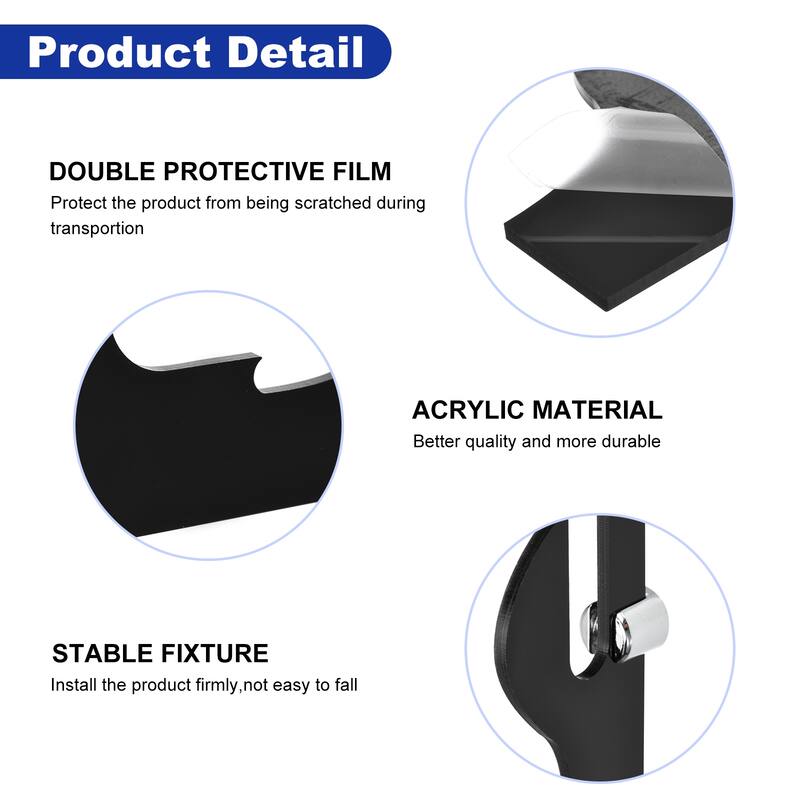 2 Pair Sword Holder Wall Mount, Acrylic Sword Display Stand, Black