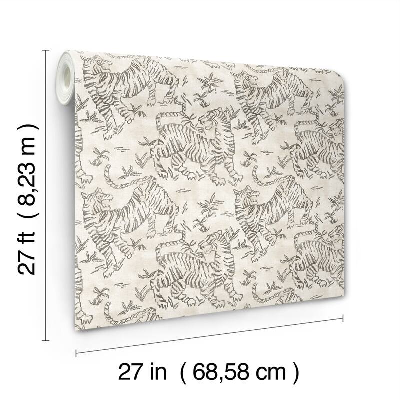 Stains Orly Tigers 27 In W X 27 Ft L Wallpaper