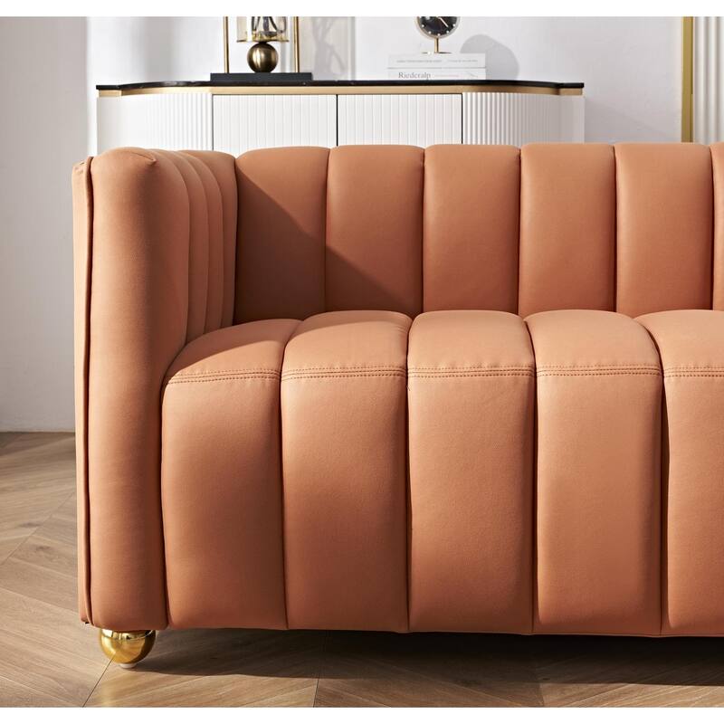 Channel Tufted Glam Indoor Living Room Sofa
