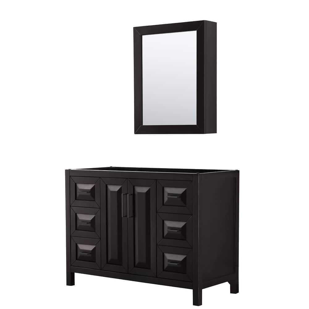 Wyndham Collection Daria 47" Single Free Standing Vanity Cabinet -