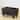 Espresso Velvet Storage Ottoman Rectangle Footstool