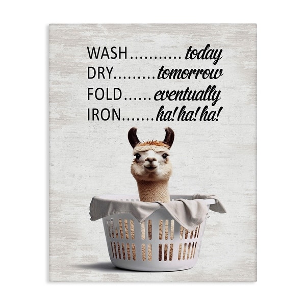 slide 2 of 10, Stupell Funny Laundry Timing Canvas Wall Art Design By Lettered and Lined 16 x 20