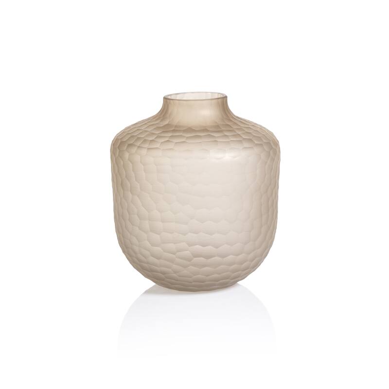 Albinen Frosted Cut Glass Jug Vase - Large
