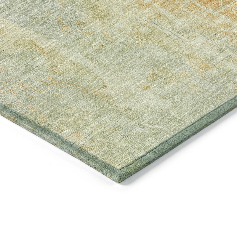 Machine Washable Indoor/ Outdoor Vintage Ombre Chantille Rug