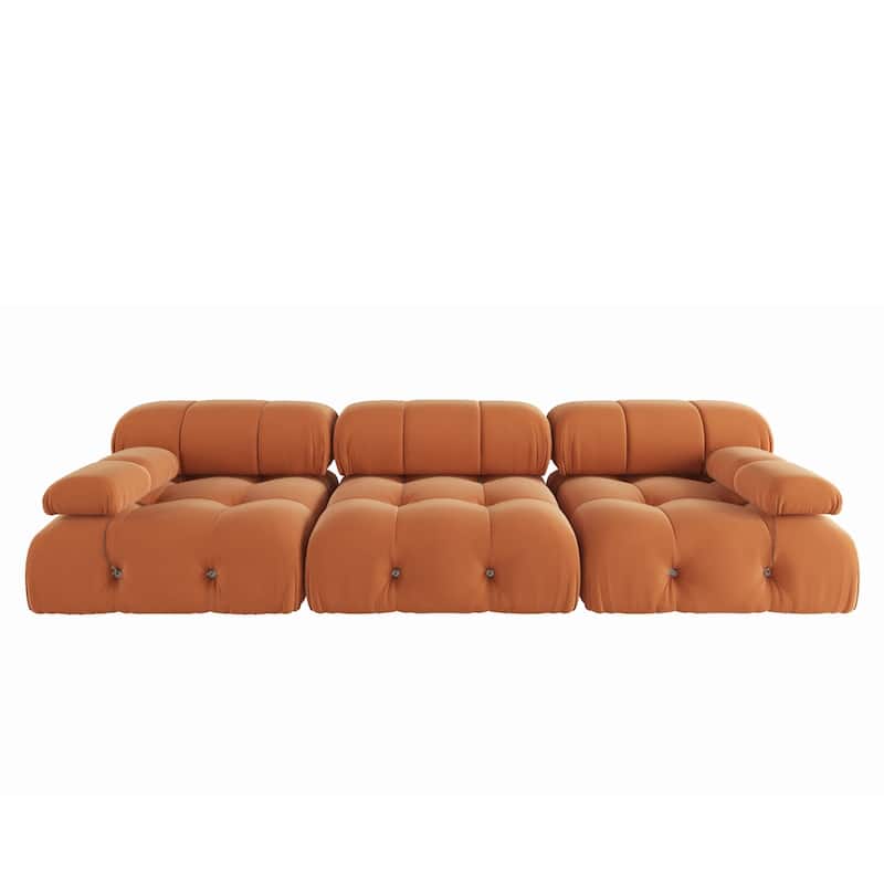 Modern Square Modular 3 Seats Sofa