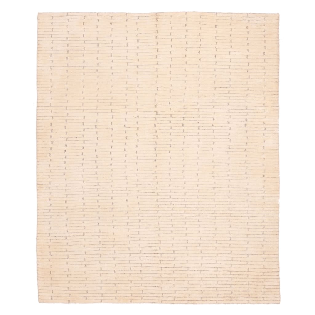 ECARPETGALLERY Hand-knotted Looma Cream Wool Rug - 8'0 x 9'10