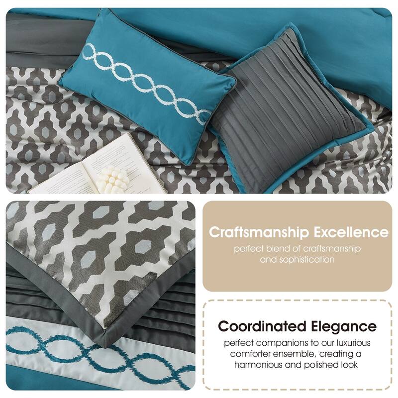 Nanshing Calvin 12 Piece Luxury Transitional Comforter Set