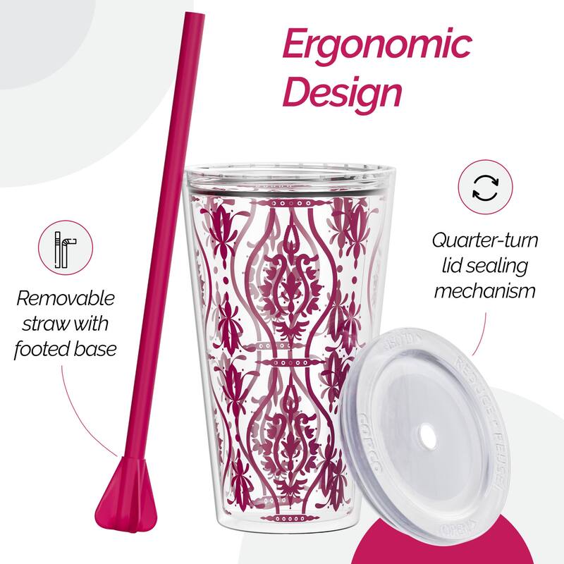 Copco Minimus Tumbler With Removable Straw And Double Wall Insulation - 24 oz.