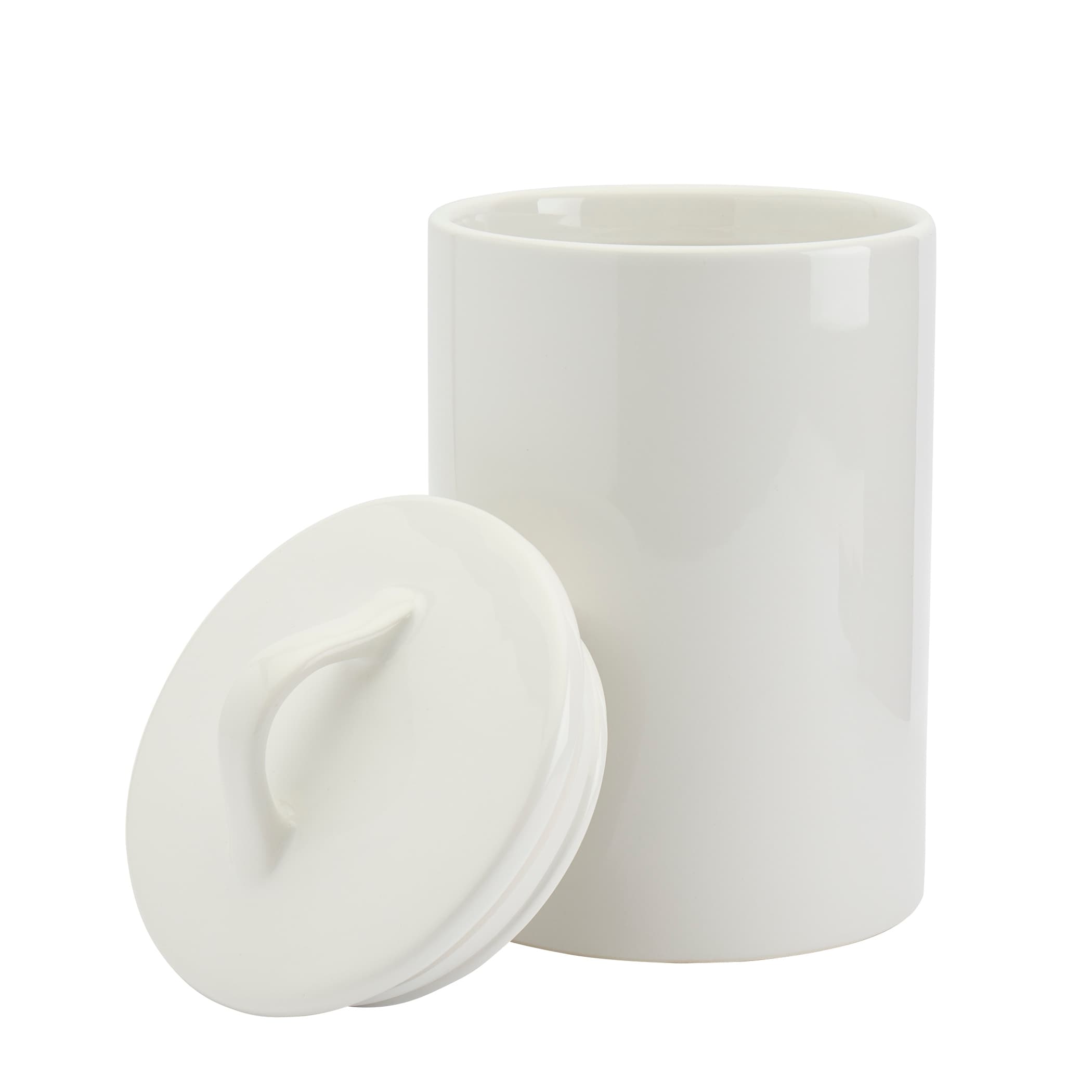 Denmark Tools for Cooks 2.5L White Ceramic Canister Storage - Bed
