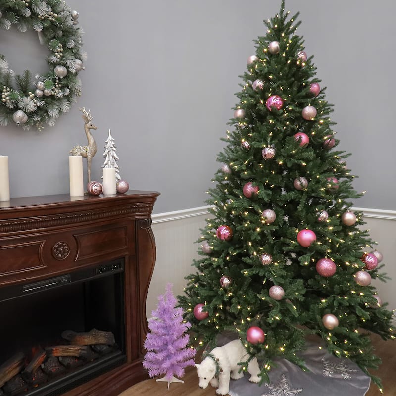 National Tree Company 7.5 ft. PowerConnect Tiffany Fir Tree with Dual Color LED Lights