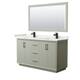 Option Light Green, Black Trim, White Quartz Top