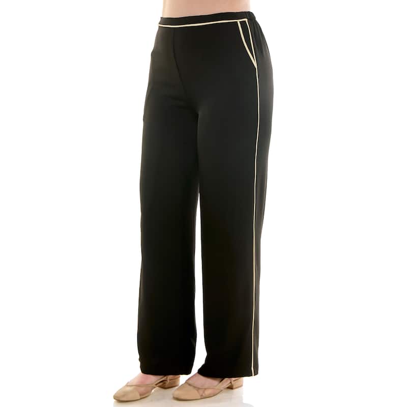 Nicole Miller Crepe Wide Leg Pant